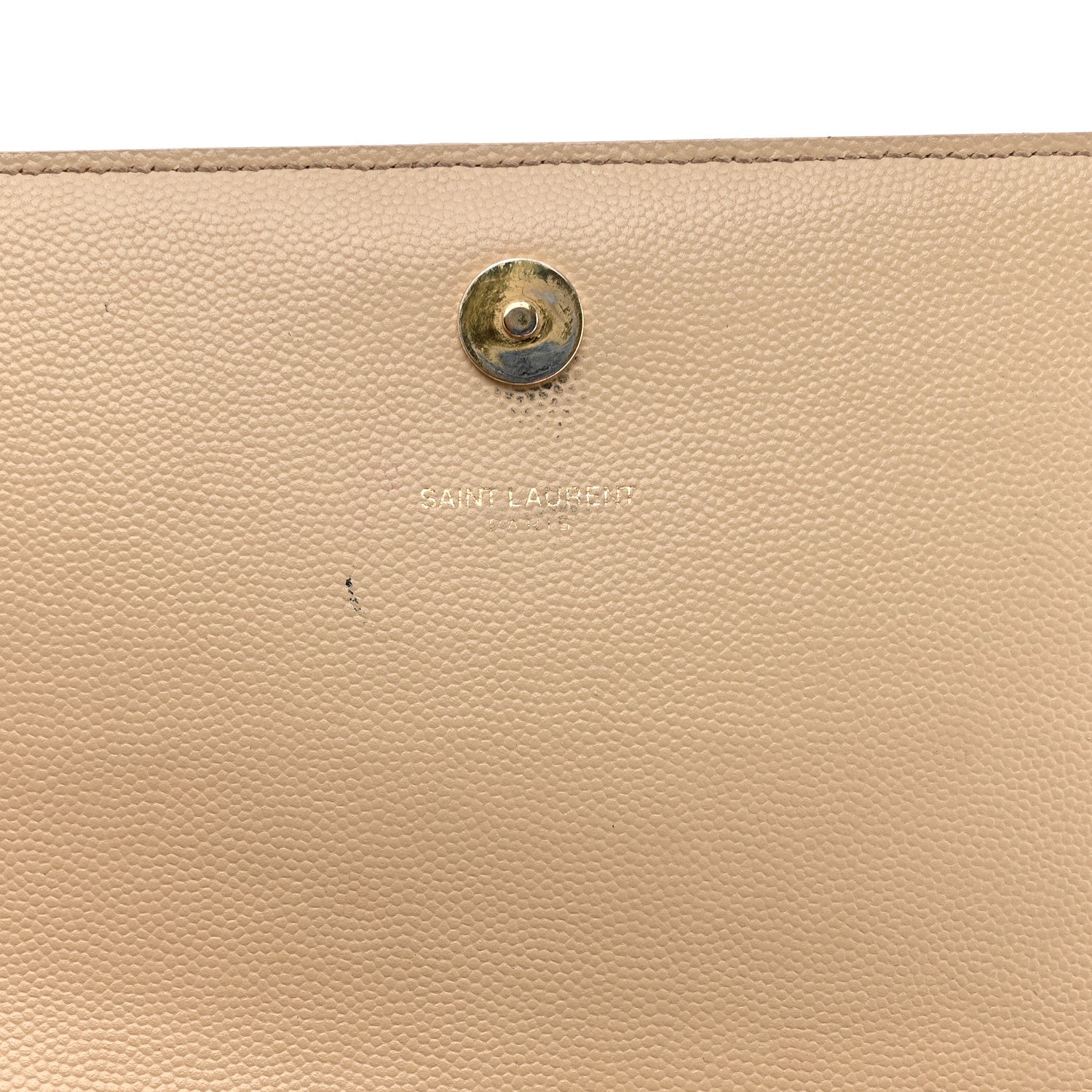 Grain De Poudre Classic Monogram Cassandre Clutch Nude