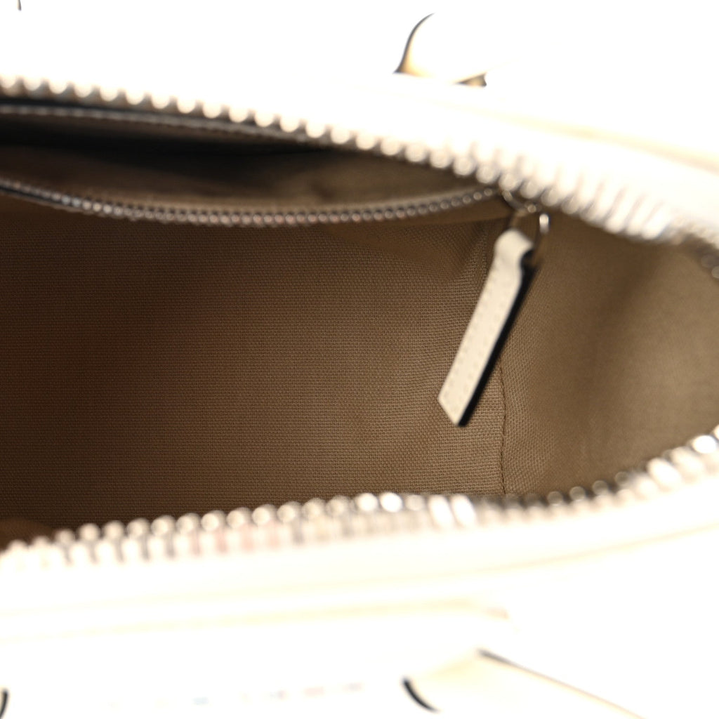 Shiny Lord Calfskin Mini Antigona Ivory