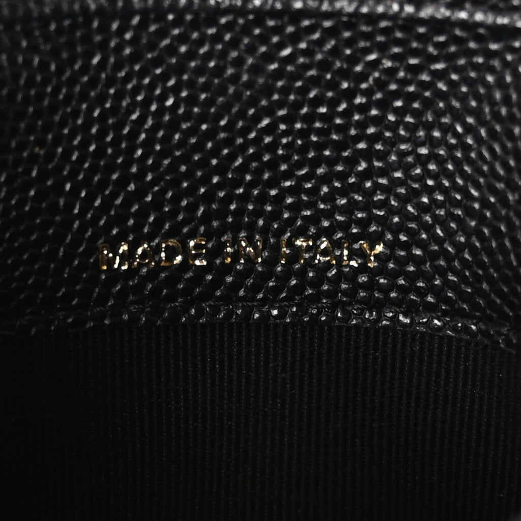 Caviar Quilted Belt Bag With Charms On Chain Black