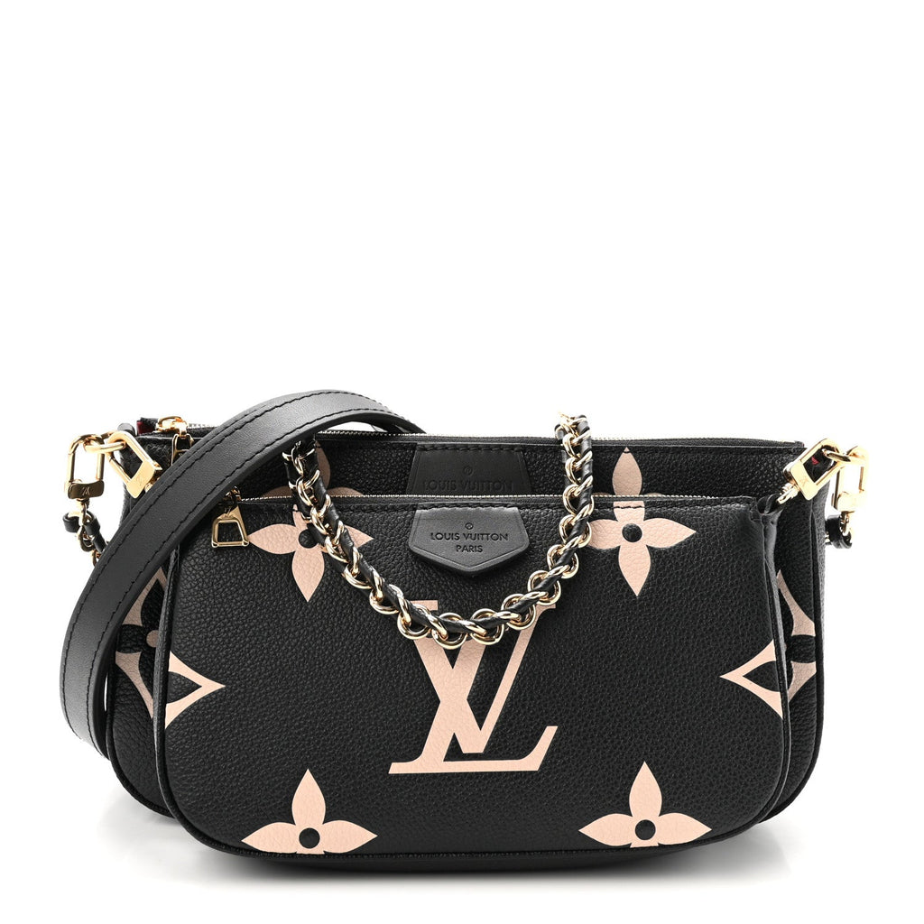 Empreinte Monogram Giant Multi Pochette Accessories Black Beige