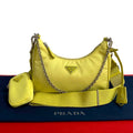 Prada Re-Edition Nylon Saffiano Leather Shoulder Bag