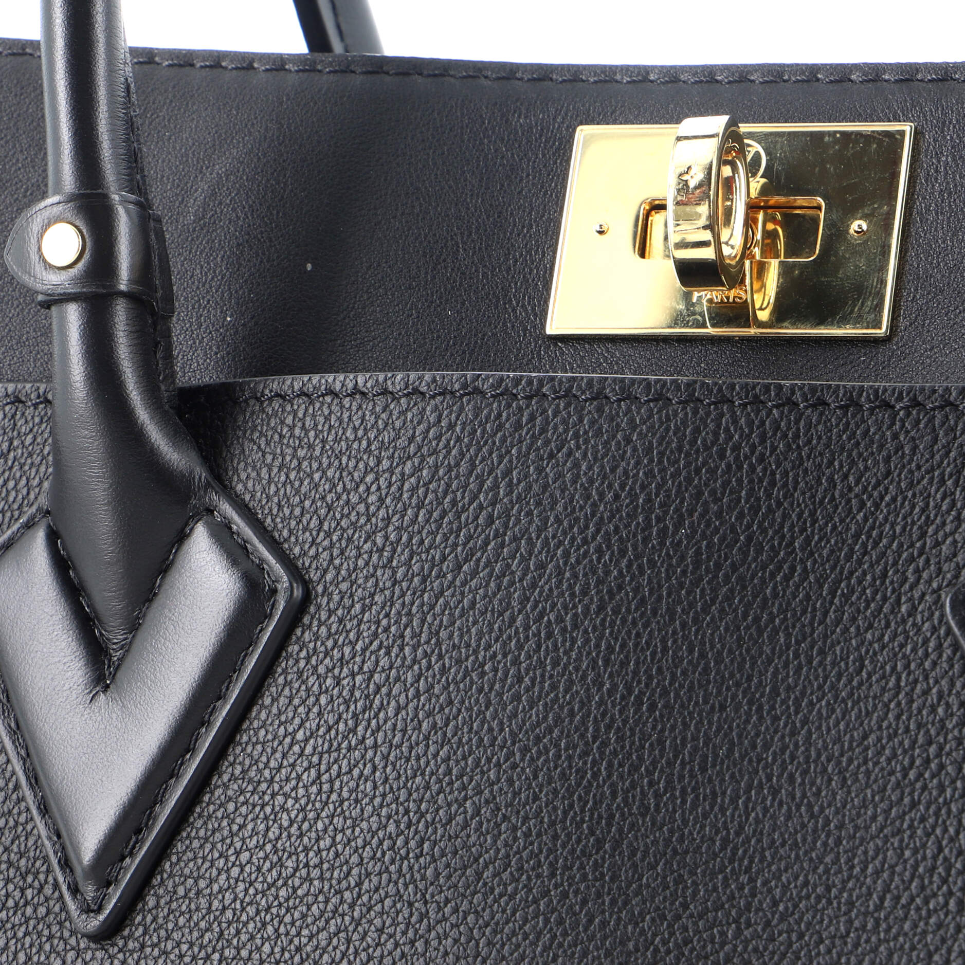 Louis Vuitton On My Side Tote Monogram Tuffetage Leather MM
