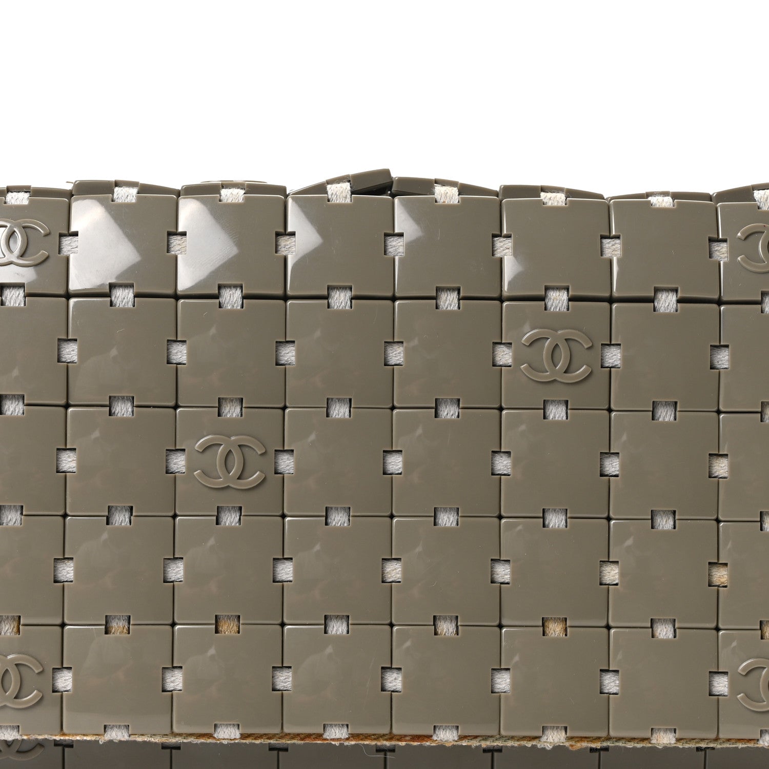 Tweed Resin Tile Flap Green