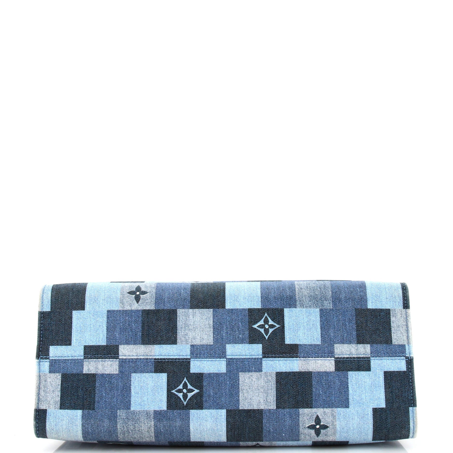 Louis Vuitton OnTheGo Tote Damier and Monogram Patchwork Denim GM