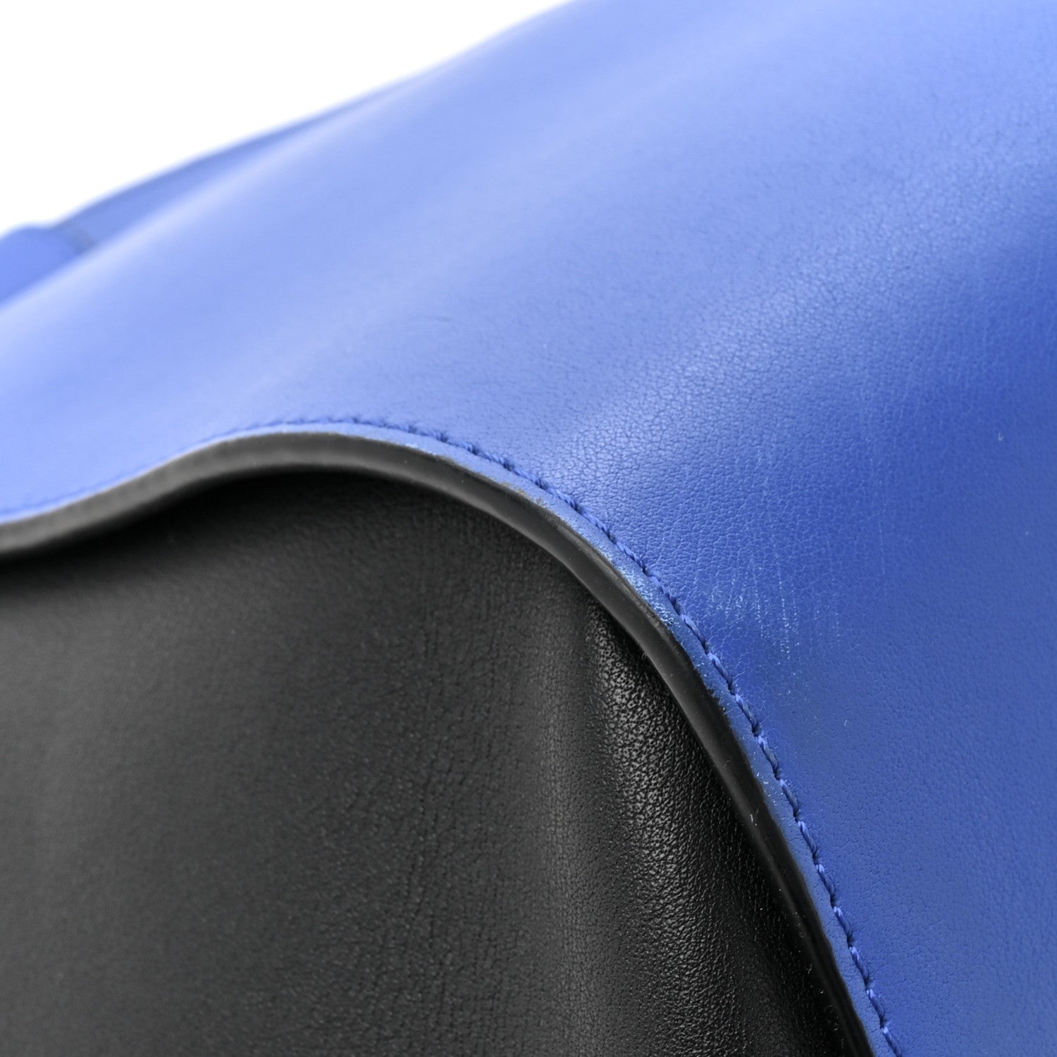 Calfskin Medium Hammock Shoulder Bag Electric Blue Black