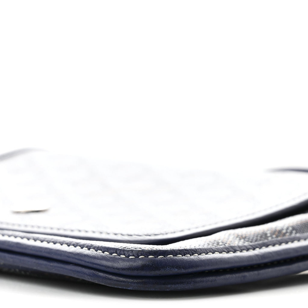 Goyardine Plumet Wallet Clutch Navy