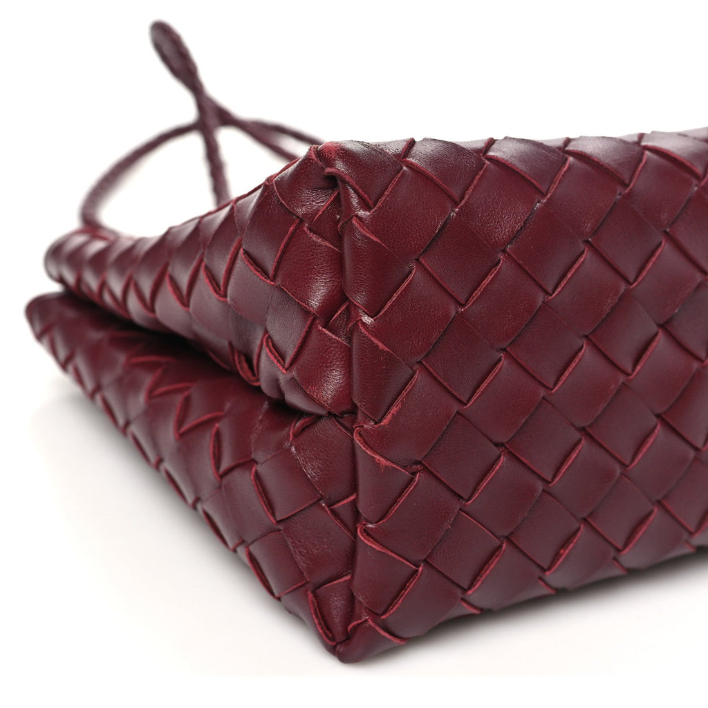 Nappa Intrecciato Small Andiamo Shoulder Bag Barolo