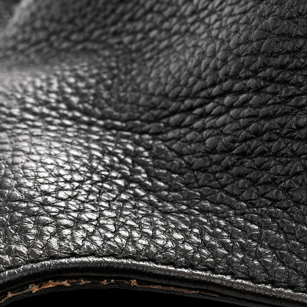 Calfskin Fanisa Gancini Large Hobo Black