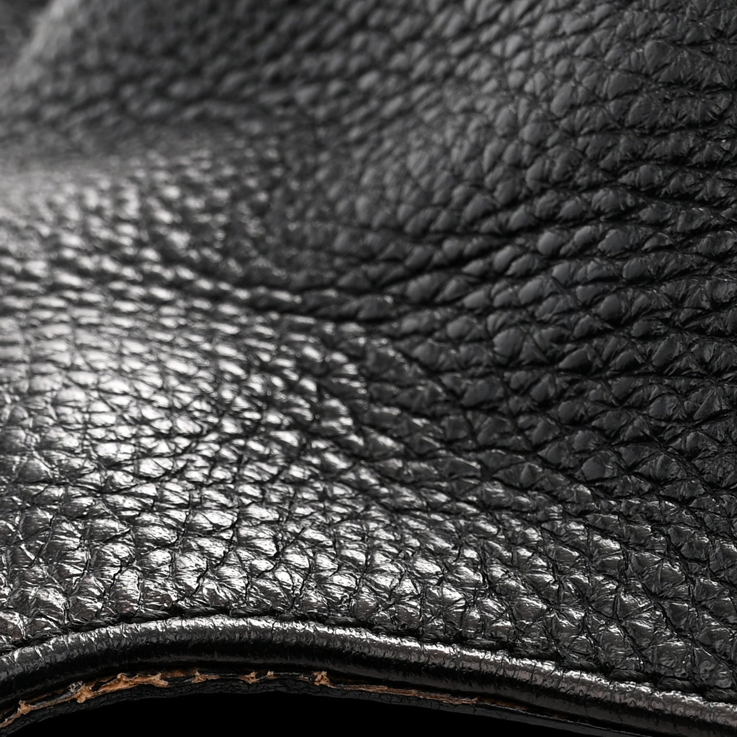 Calfskin Fanisa Gancini Large Hobo Black