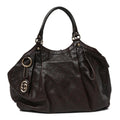 Guccissima Large Sukey Tote Dark Brown