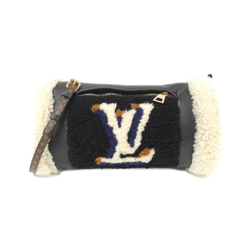Louis Vuitton Mansion Mouton Teddy Calf Silk Shearling Shoulder Bag