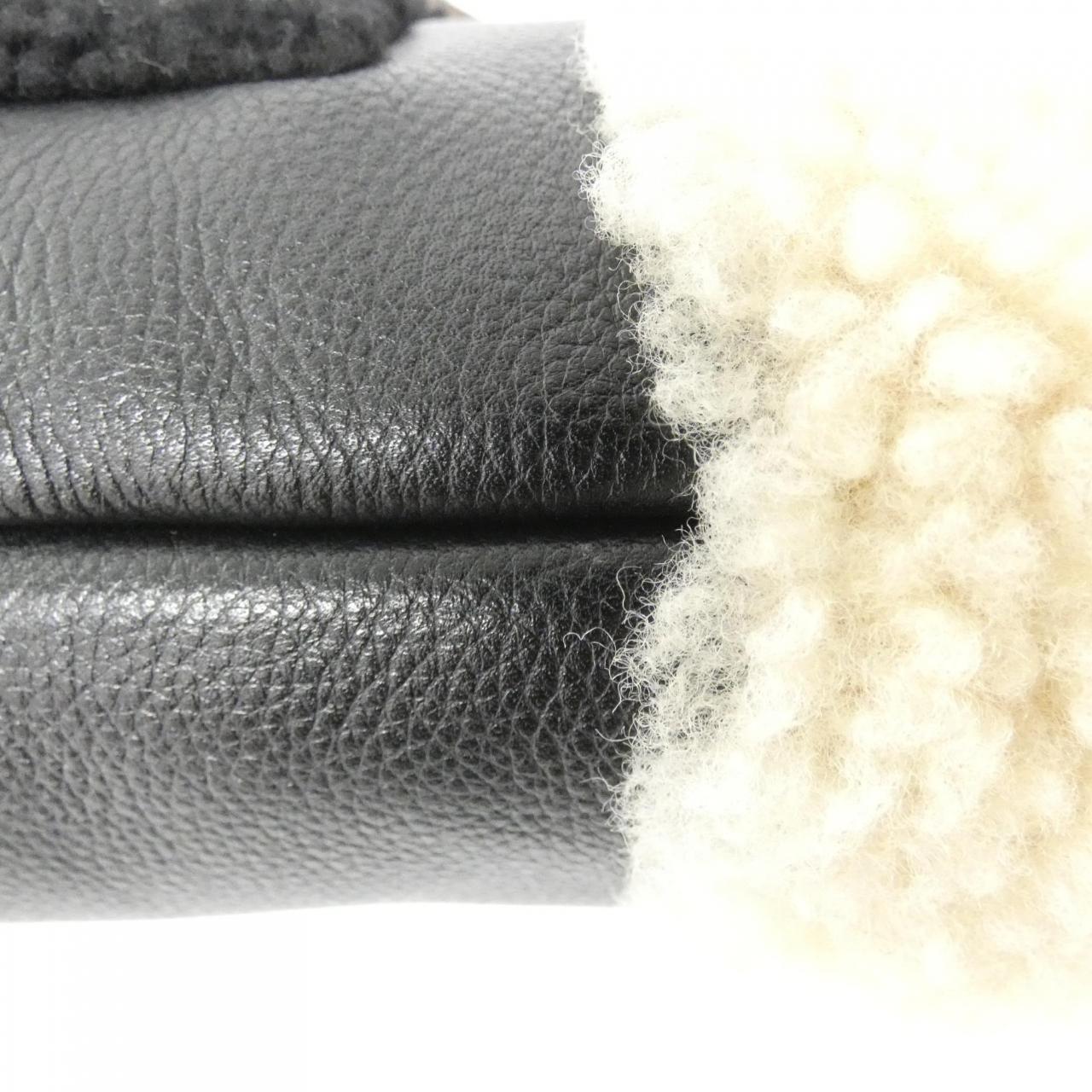 Louis Vuitton Mansion Mouton Teddy Calf Silk Shearling Shoulder Bag