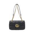 Gucci GG MARMONT Quilted Chevron Leather Shoulder Bag