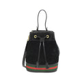Gucci Ophidia Suede Enamel Shoulder Bag