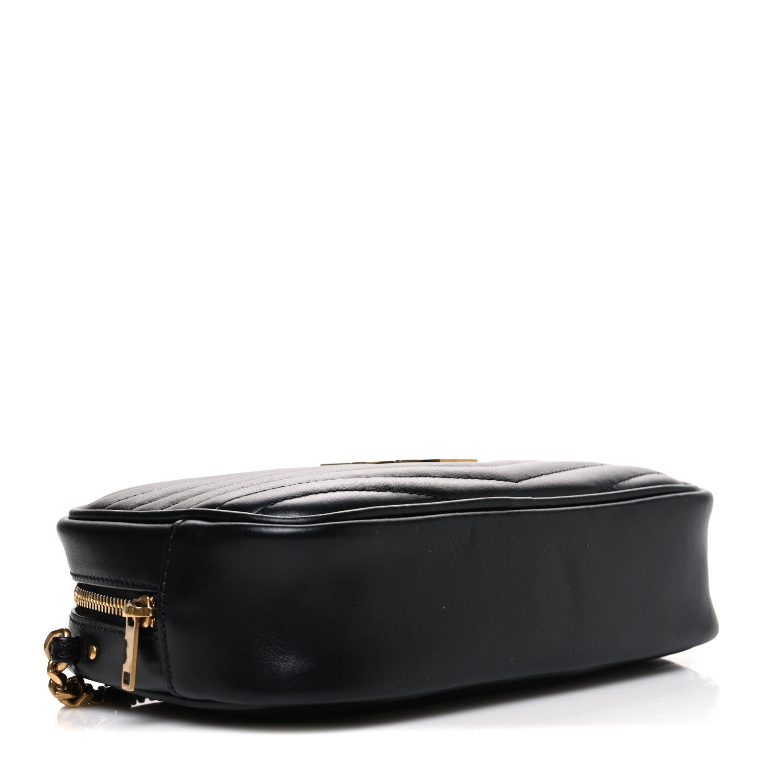Calfskin Matelasse Monogram Mini Lou Camera Bag Black