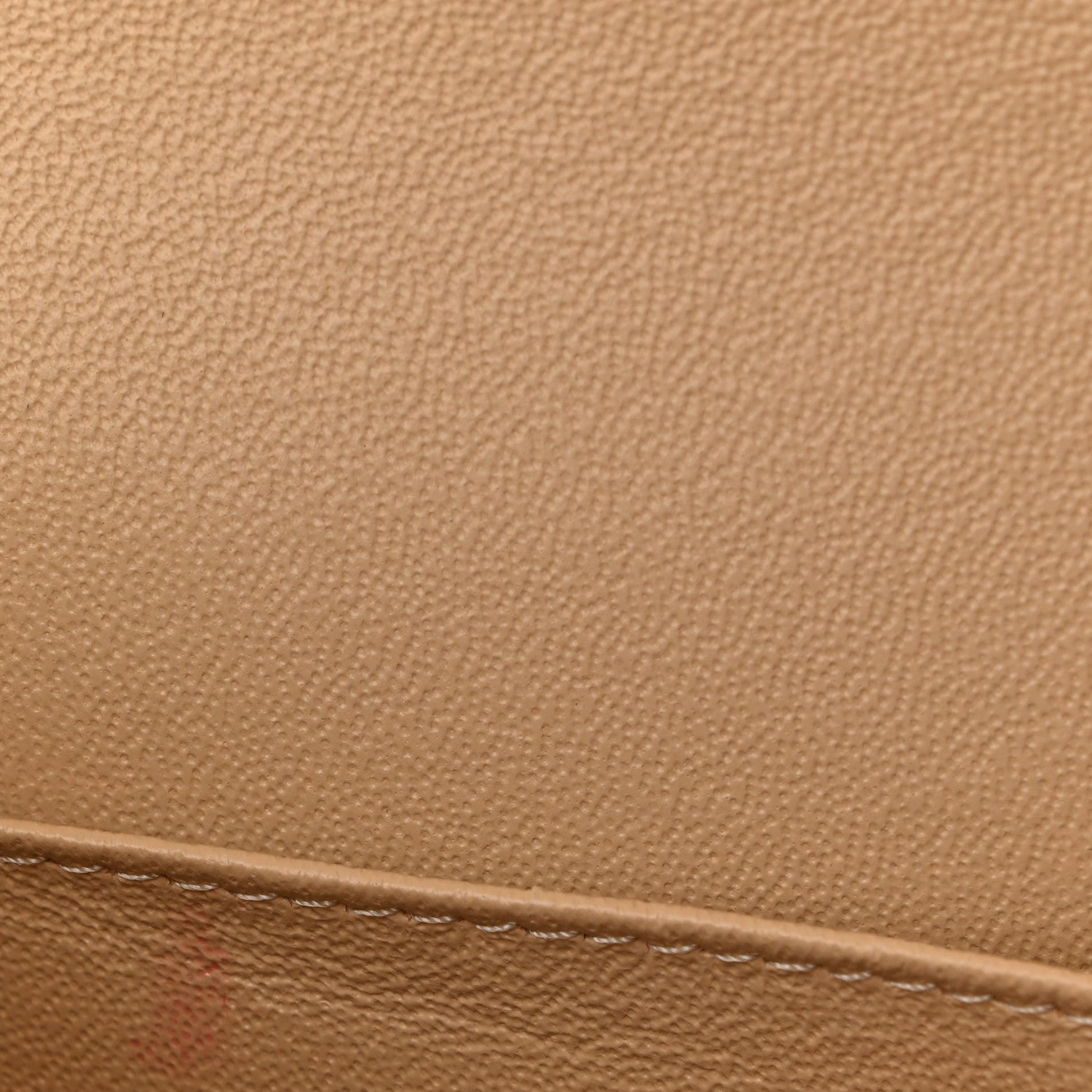 Lambskin Quilted Medium Double Flap Beige