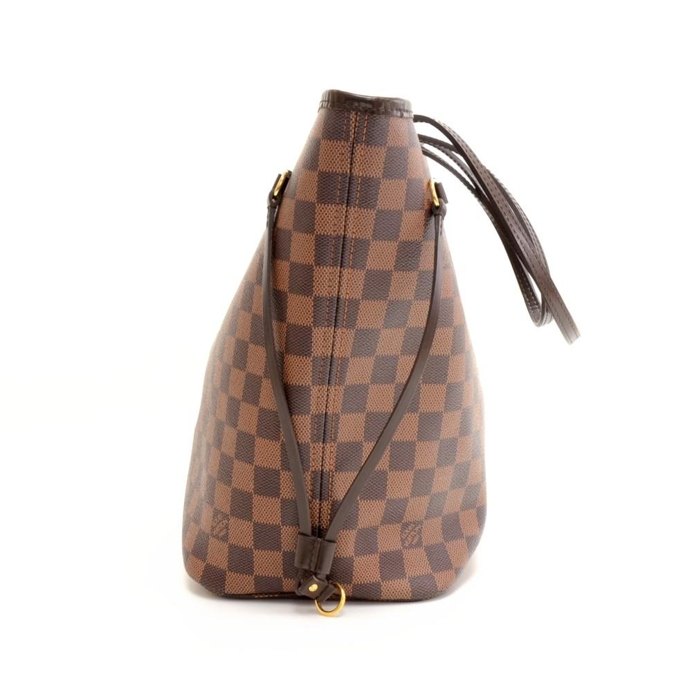 Louis Vuitto Dameir Ebene Canvas Neverfull MM Shoulder Bag