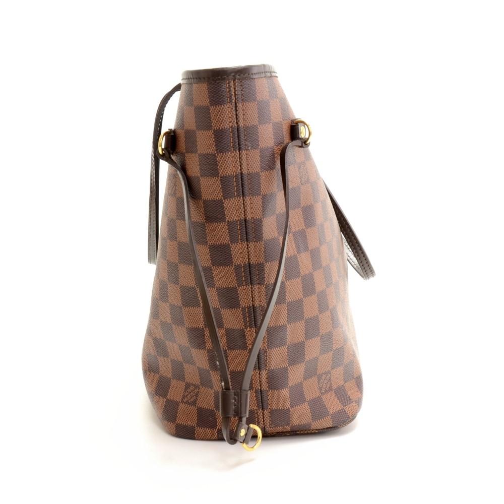 Louis Vuitto Dameir Ebene Canvas Neverfull MM Shoulder Bag