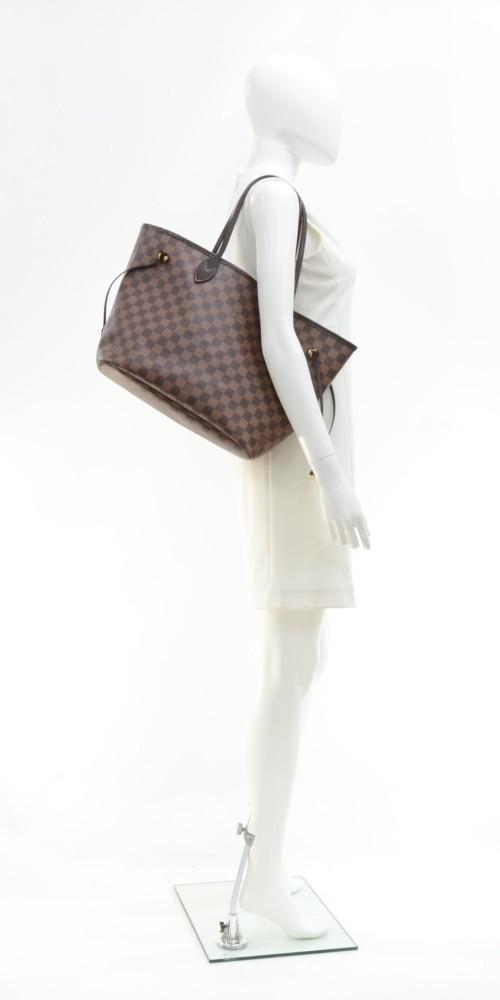 Louis Vuitto Dameir Ebene Canvas Neverfull MM Shoulder Bag