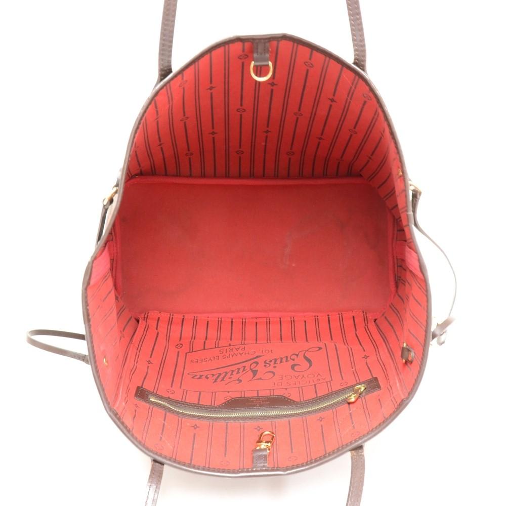 Louis Vuitto Dameir Ebene Canvas Neverfull MM Shoulder Bag