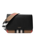 Derby Calfskin House Check Mackford Crossbody Bag Black