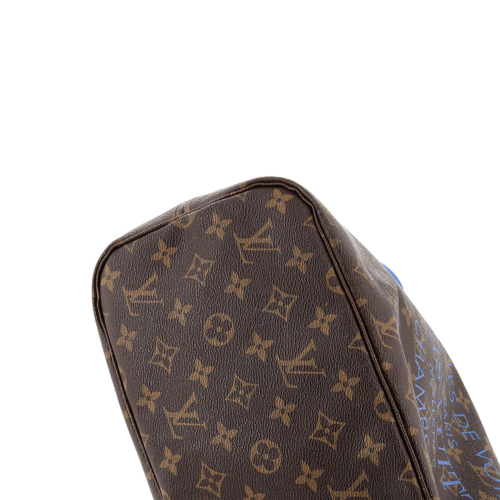Louis Vuitton Neverfull Tote Limited Edition Ikat Monogram Canvas MM