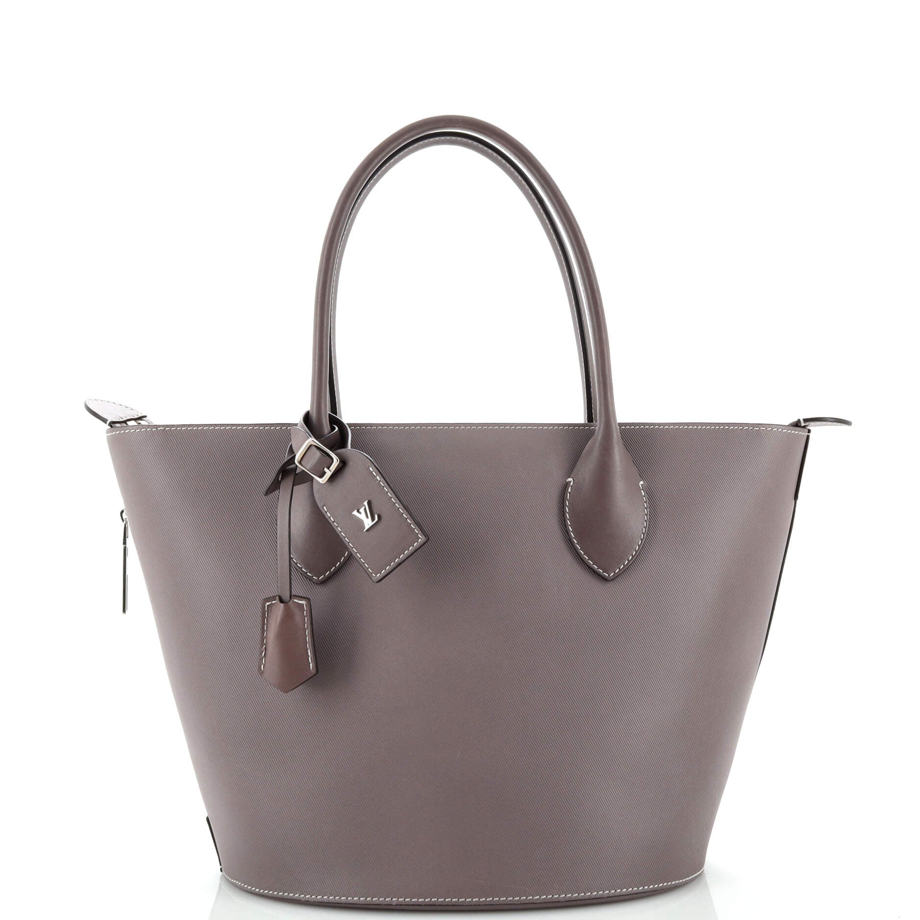 Louis Vuitton Holdall Tote Veau Satin Leather PM