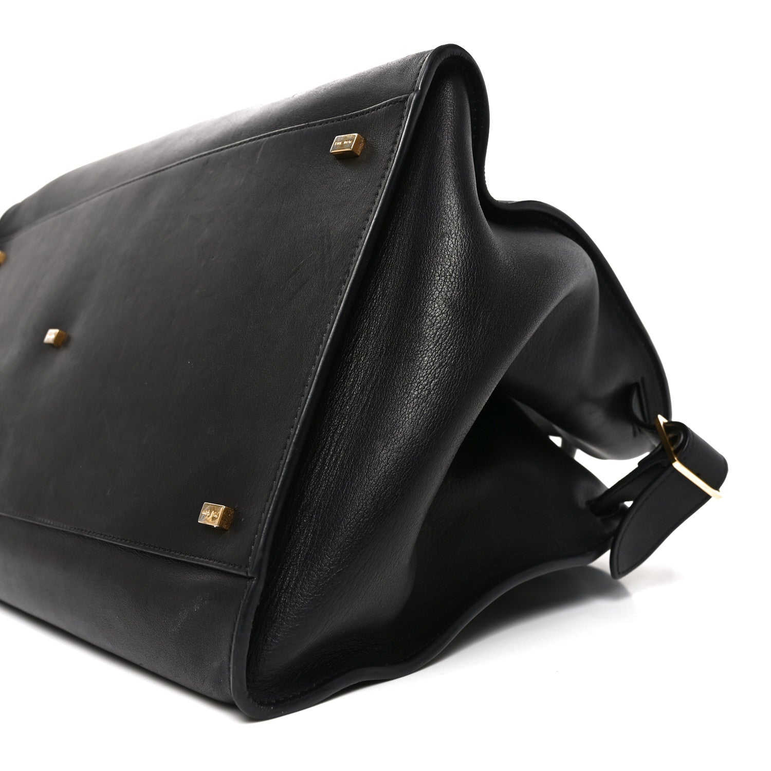 Polished Saddle Calfskin Soft Margaux 17 Black