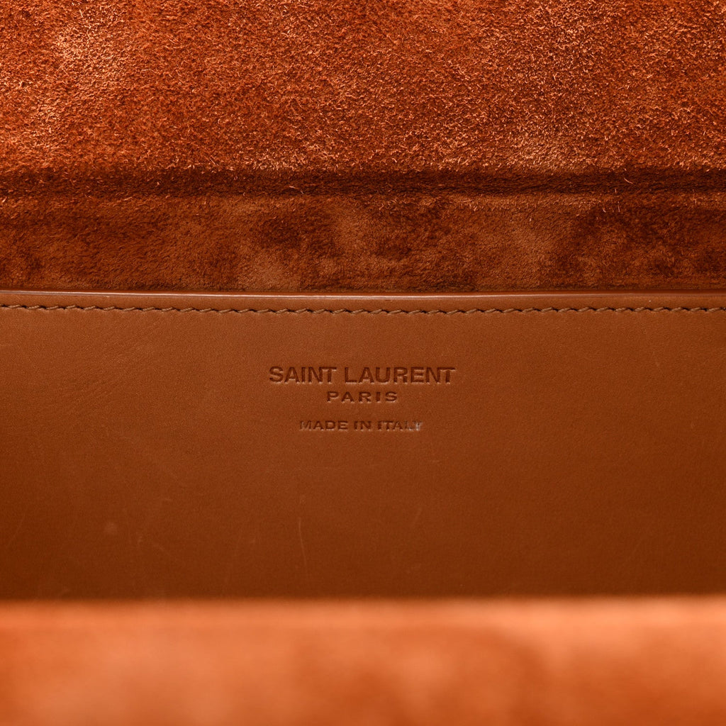Calfskin Monogram Take Away Box Dusty Vintage Brown Gold
