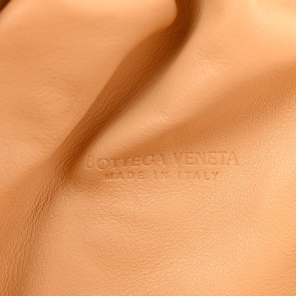 Smooth Butter Calf The Pouch Oversized Clutch Biscotto