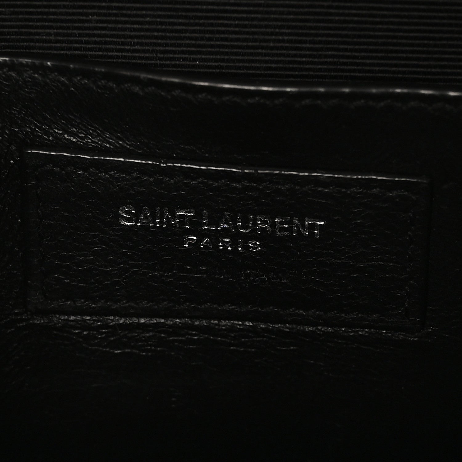 Grain De Poudre Textured Mixed Matelasse Triquilt Small Monogram Satchel Black