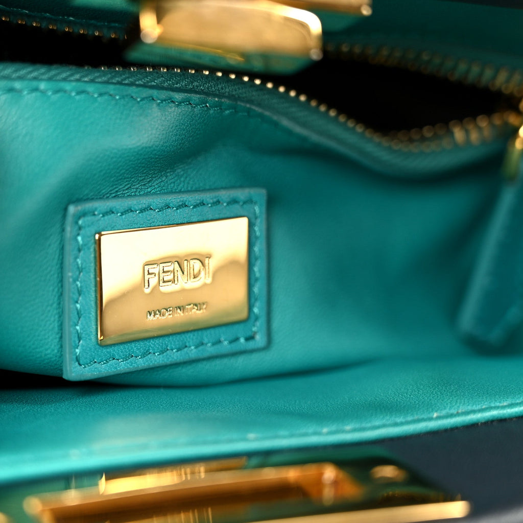 Vitello Morgan Shiny Nappa Medium Peekaboo Iconic Satchel Lavagna Lago