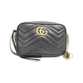Gucci GG MARMONT Quilting Chevron Leather Shoulder Bag