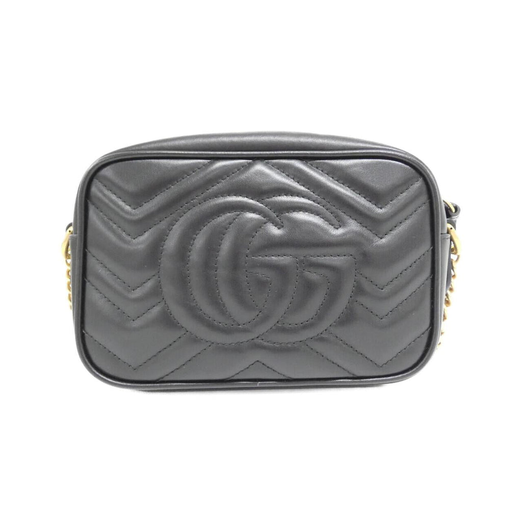 Gucci GG MARMONT Quilting Chevron Leather Shoulder Bag