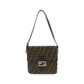 Fendi Mamma Baguette Canvas Shoulder Bag