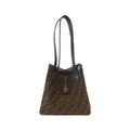 Fendi Origami MEDIUM Canvas Calf Shoulder Bag