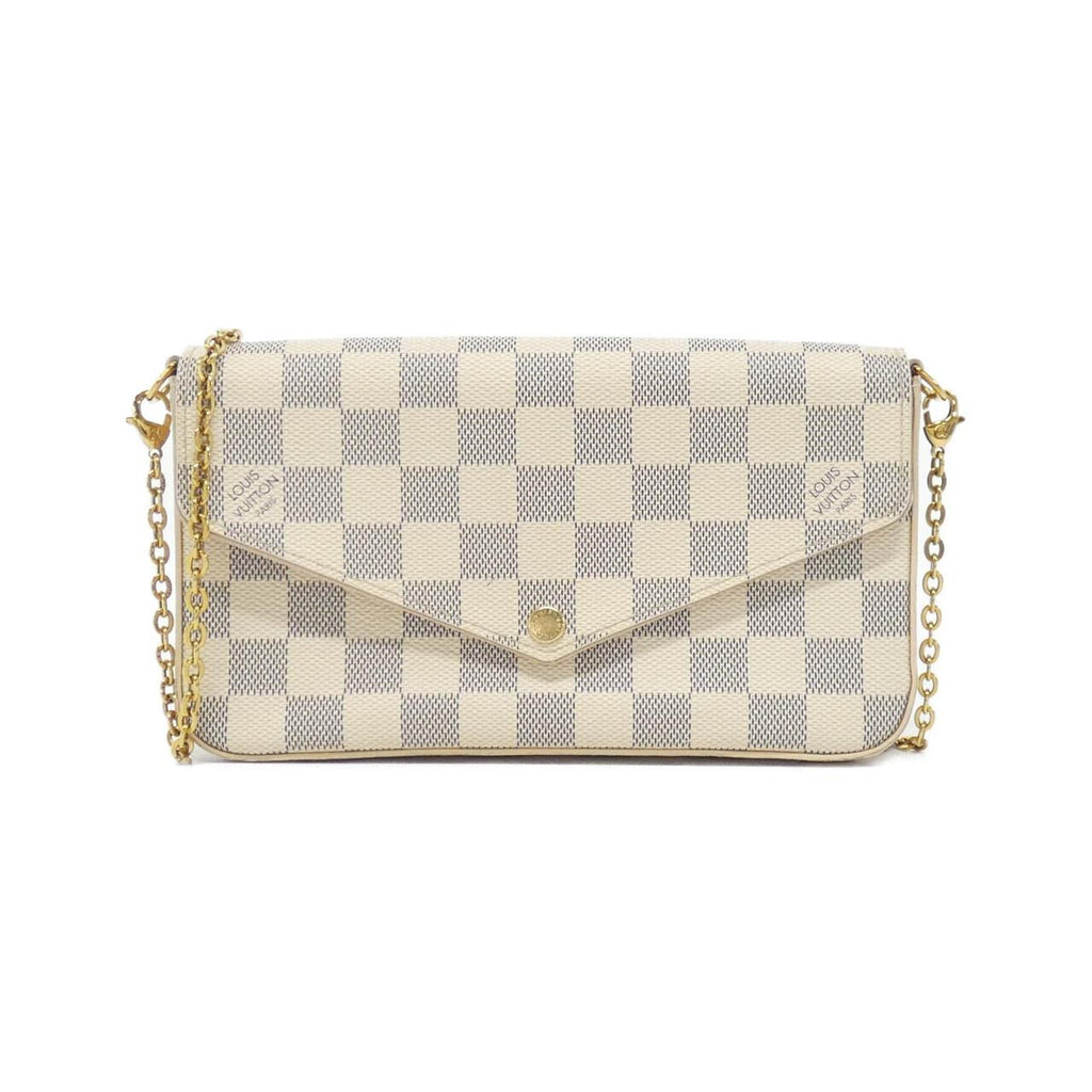 Louis Vuitton Pochette Felicie Damier Azur Shoulder Bag