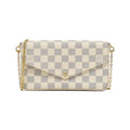 Louis Vuitton Pochette Felicie Damier Azur Shoulder Bag
