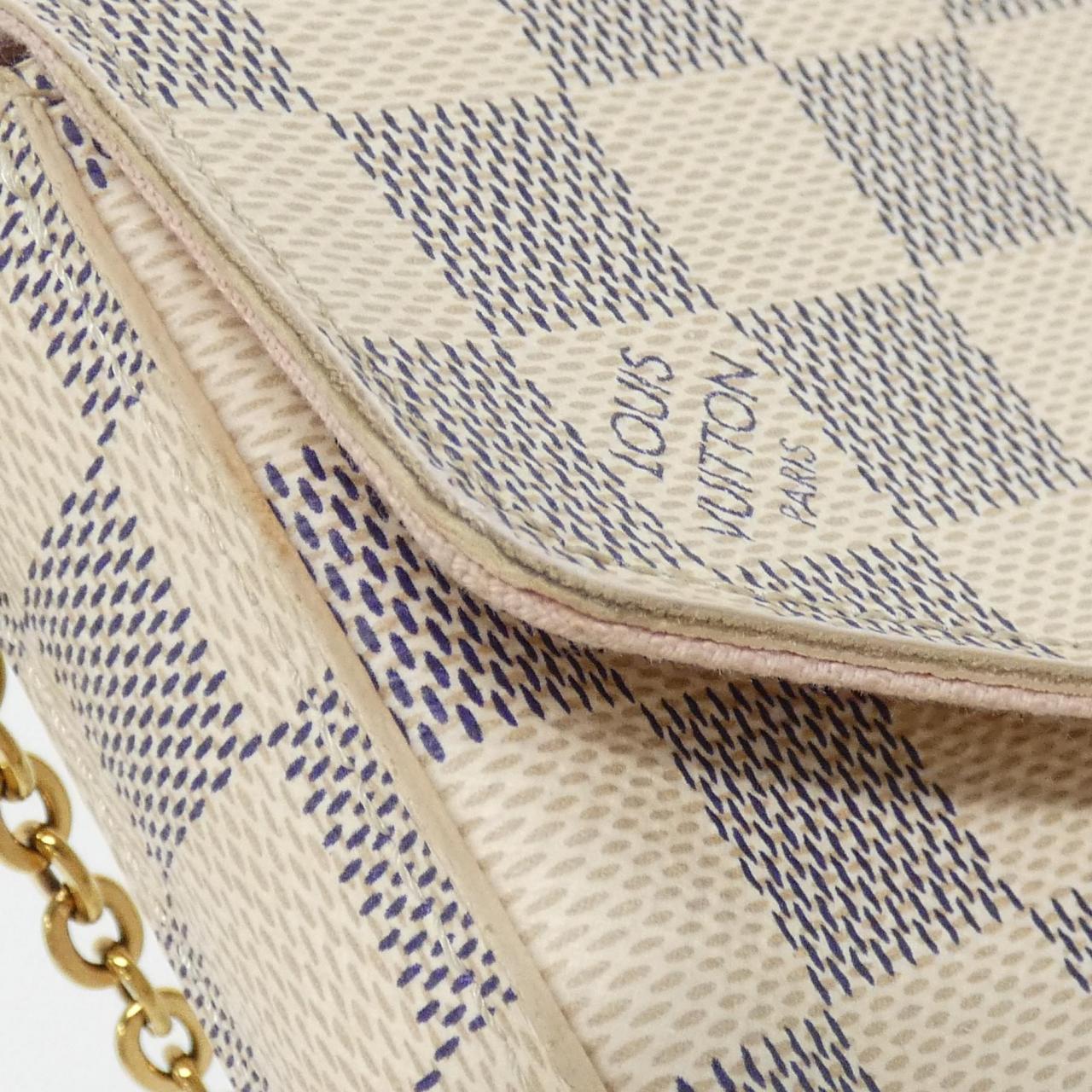 Louis Vuitton Pochette Felicie Damier Azur Shoulder Bag