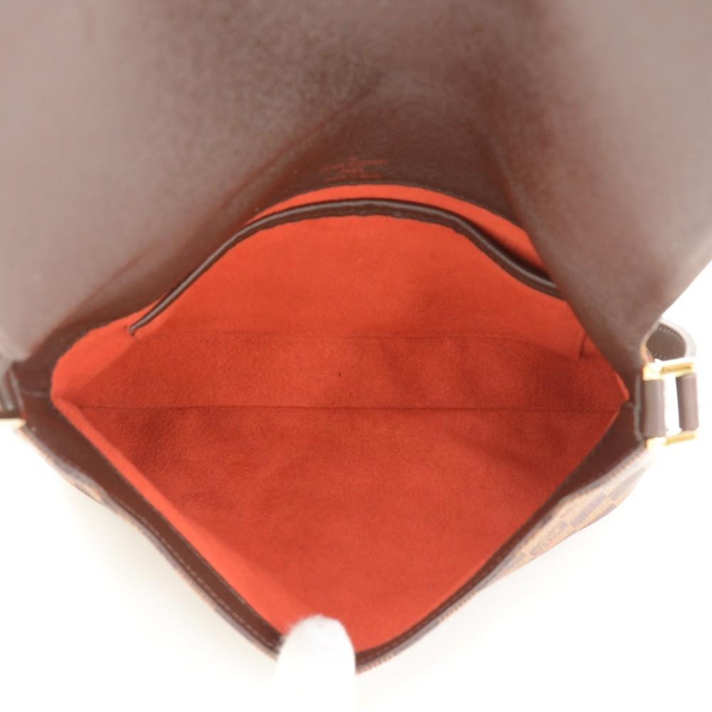 Louis Vuitto Musette Tango Damier Ebene Canvas Shoulder Bag