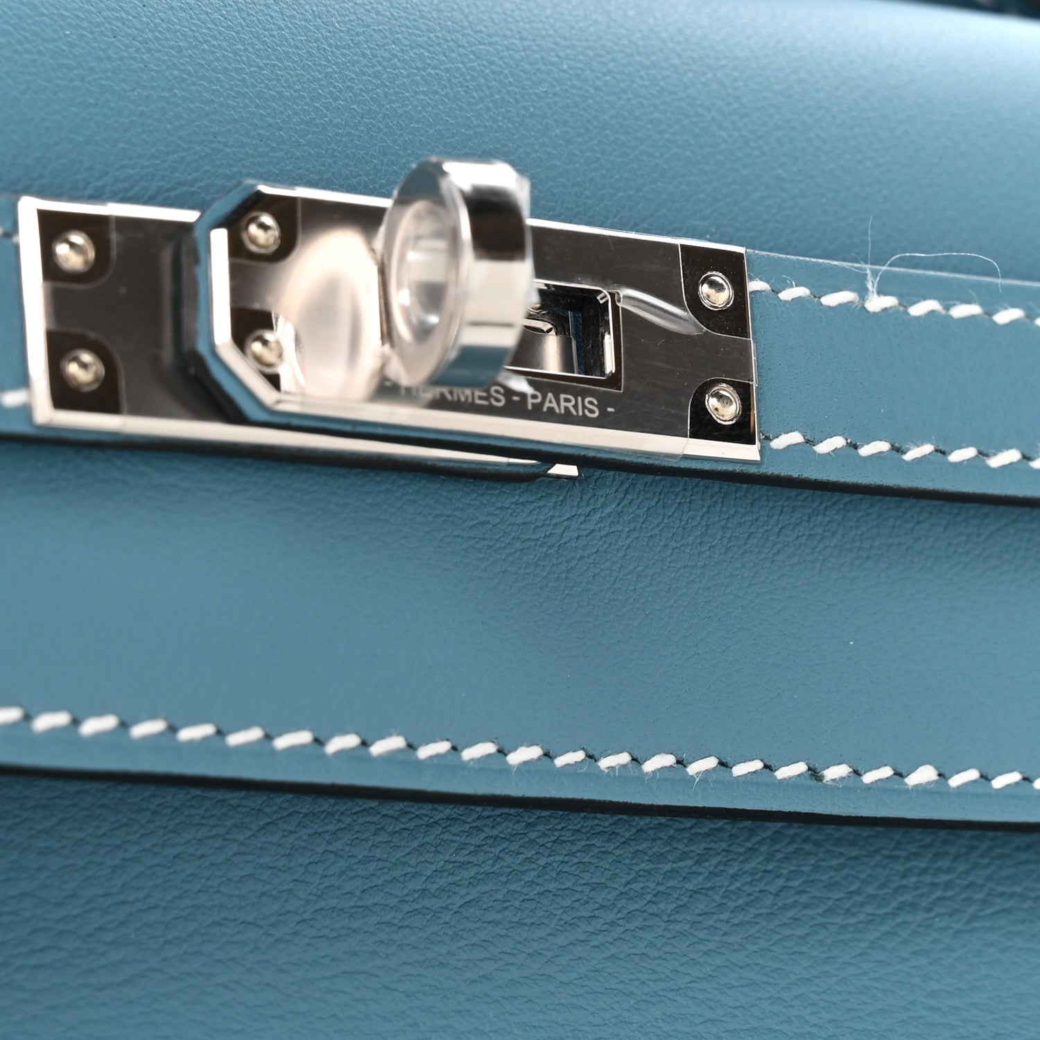 Swift Kelly Pochette Clutch Blue Jean