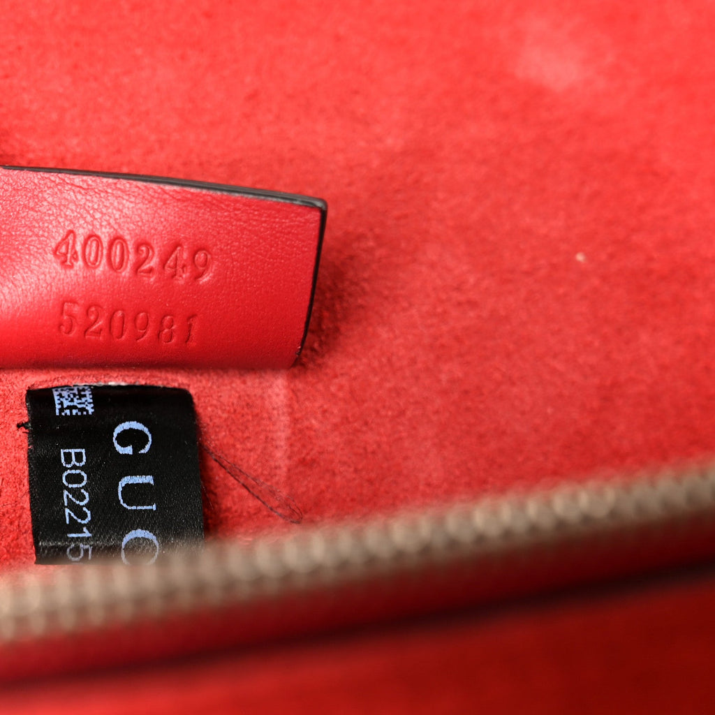 GG Supreme Monogram Small Dionysus Shoulder Bag Red