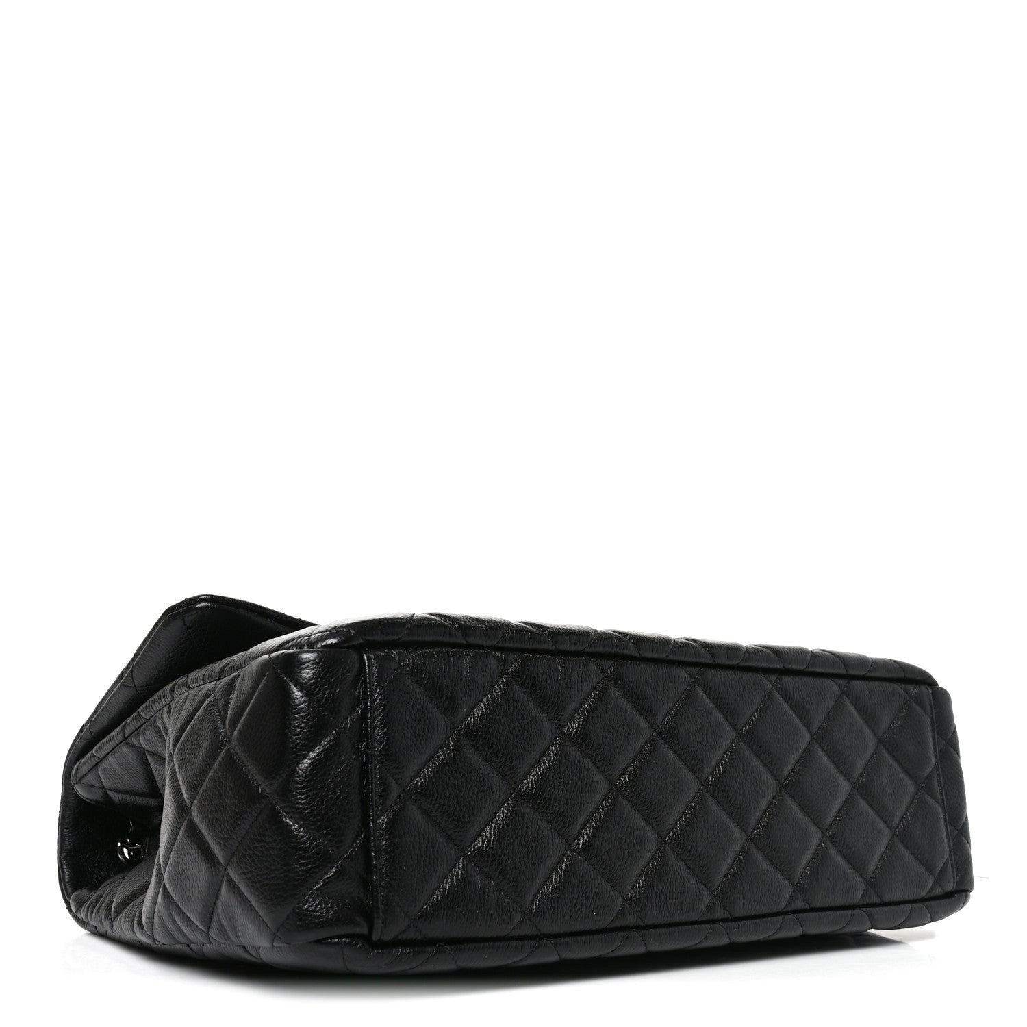 Caviar Quilted Small XXL Travel Flap Bag Black