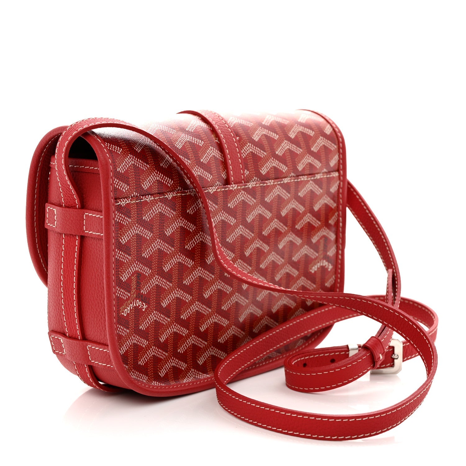 Goyardine Belvedere II PM Messenger Bag Red