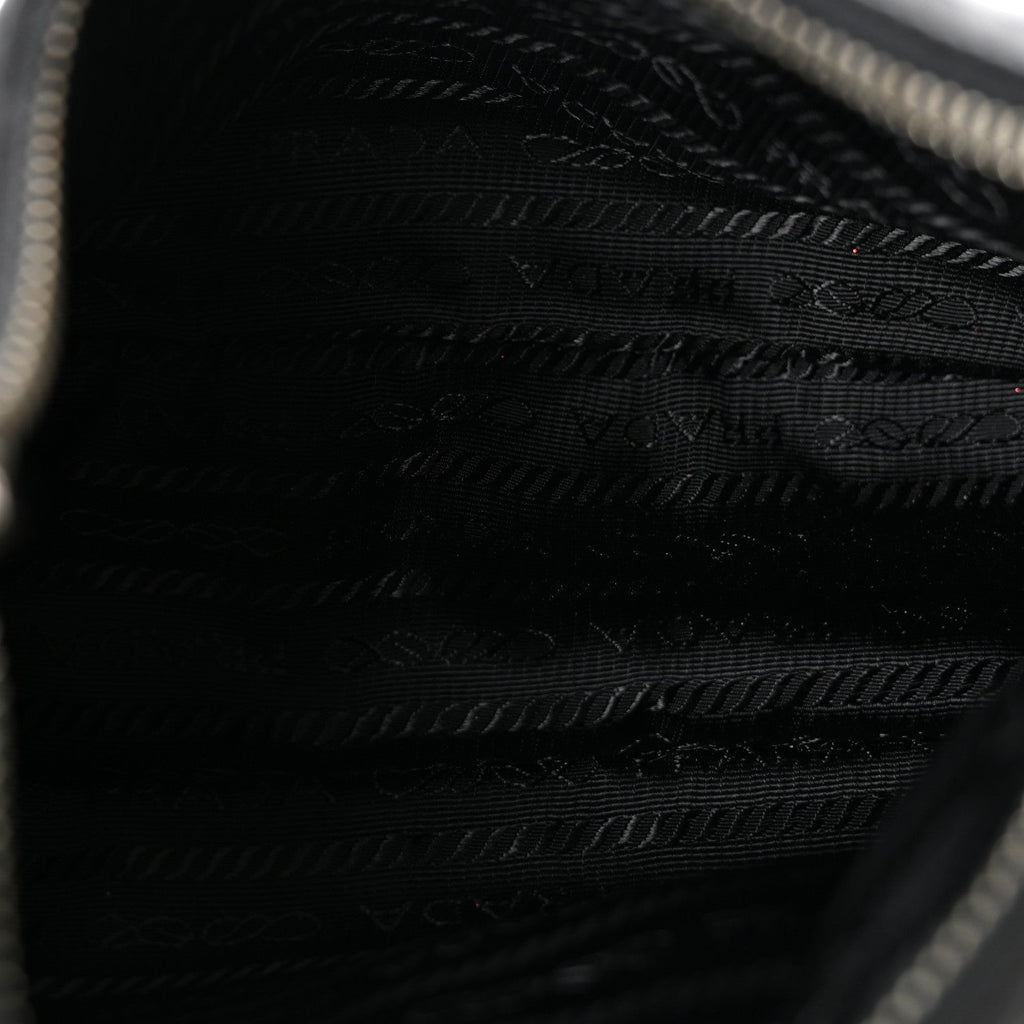 Tessuto Nylon Saffiano Mini Re-Edition 2005 Bag Black
