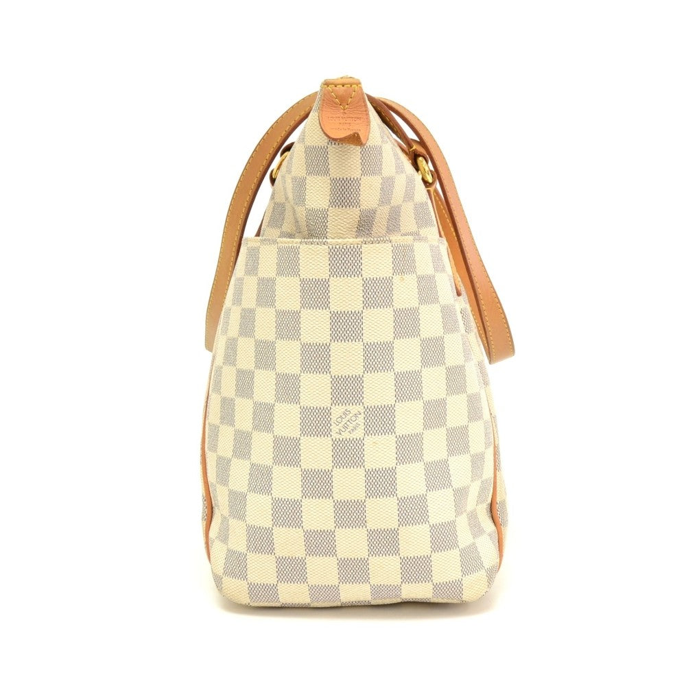 Louis Vuitto Totally MM Damier Azur Canvas Shoulder Bag