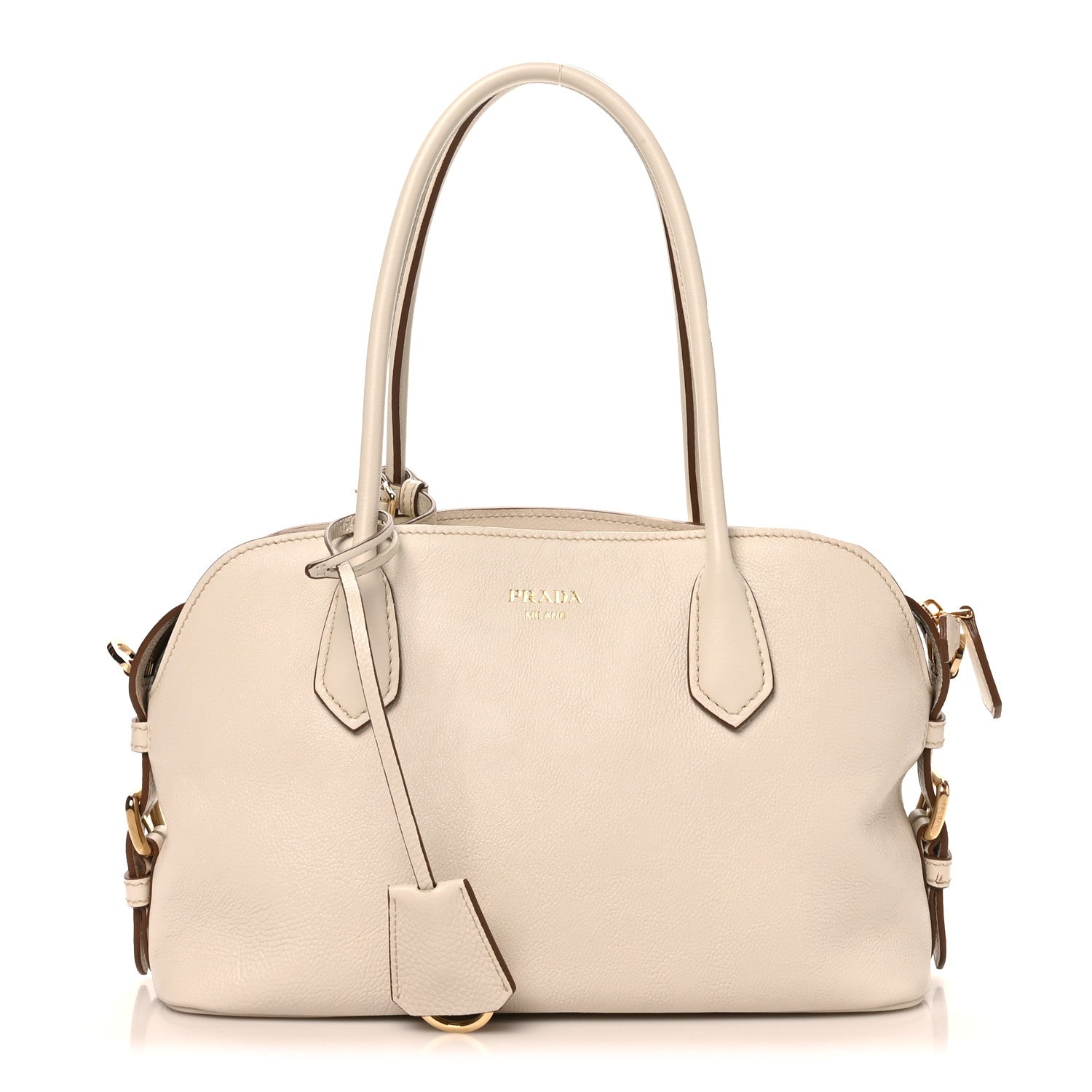 Glace Calfskin Medium Signet Tote Talco