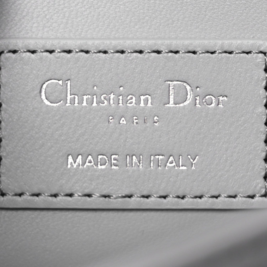 Lambskin Cannage My Dior Top Handle Bag Cloud Blue