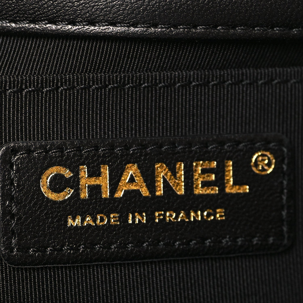 Lambskin Quilted Small My Precious Flap Black