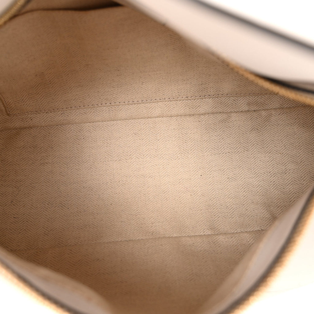 Calfskin Puzzle Hobo White